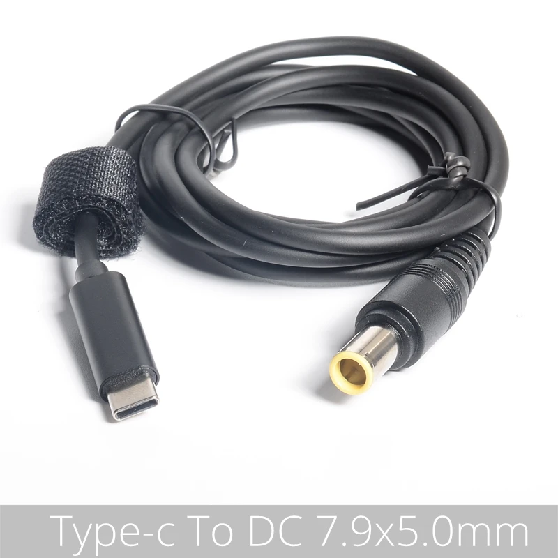 Conector convertidor PD USB tipo C Universal, Cable de carga para ordenador portátil, adaptador de corriente CC, cargador para portátiles - imagen 2