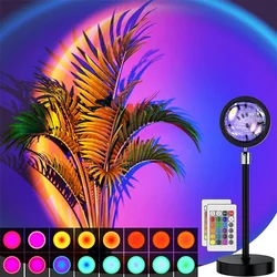 Proyector Neón RGB Sunset para Pared LED Arcoíris Autofoto