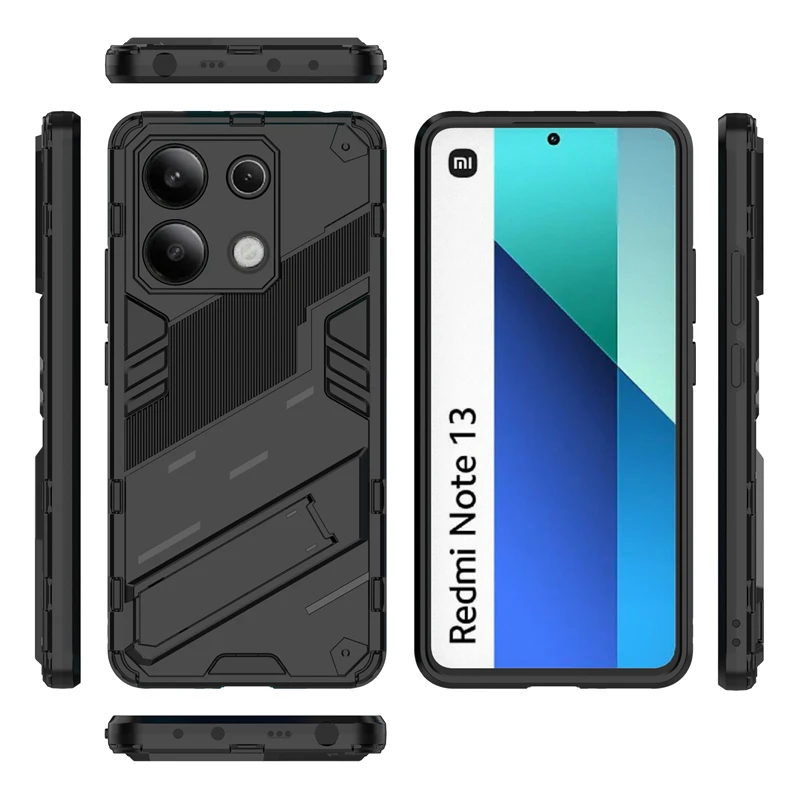 Para Xiaomi Redmi Note 13 4G funda Redmi Note 13 4G Capas PC parachoques soporte a prueba de golpes cubierta Redmi Note 13 Pro Plus - imagen 3