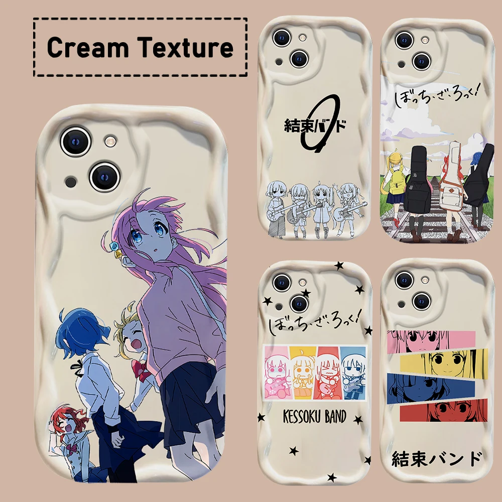 Funda Anime b-bocchi the rock 3D Wave para OPPO A98 A94 A93 A92 A79 A78 A76 A58 A57 A55 A38 A33 A17 A16 A15 2020 4G 5G