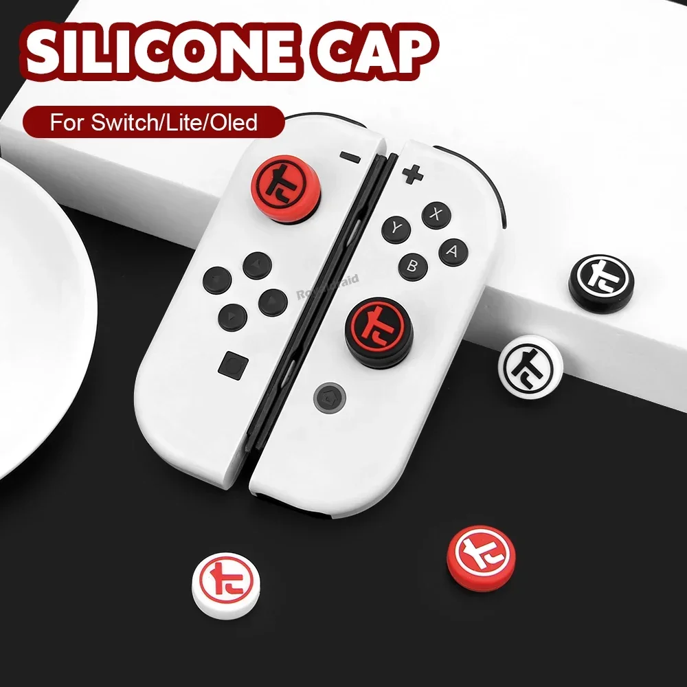 TA Thumb Stick Grip Caps para NS Switch OLED/Switch/Lite Joystick, cubierta protectora de silicona, funda de almacenamiento de tarjetas de juego, nuevo - imagen 4
