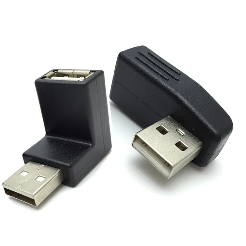 Conector de extensión adaptador USB 2,0 A macho a hembra, doblado en ángulo izquierdo/derecho/arriba/abajo de 90 grados, para ordenador portátil - imagen 5