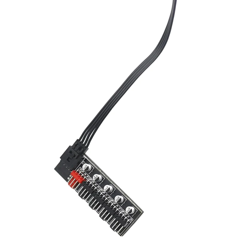 Adaptador de controlador de velocidad divisor de concentrador de ventilador de PC de 5 puertos para conectores de Cables de ordenador de ventilador de refrigeración PWM de 4 pines - imagen 2