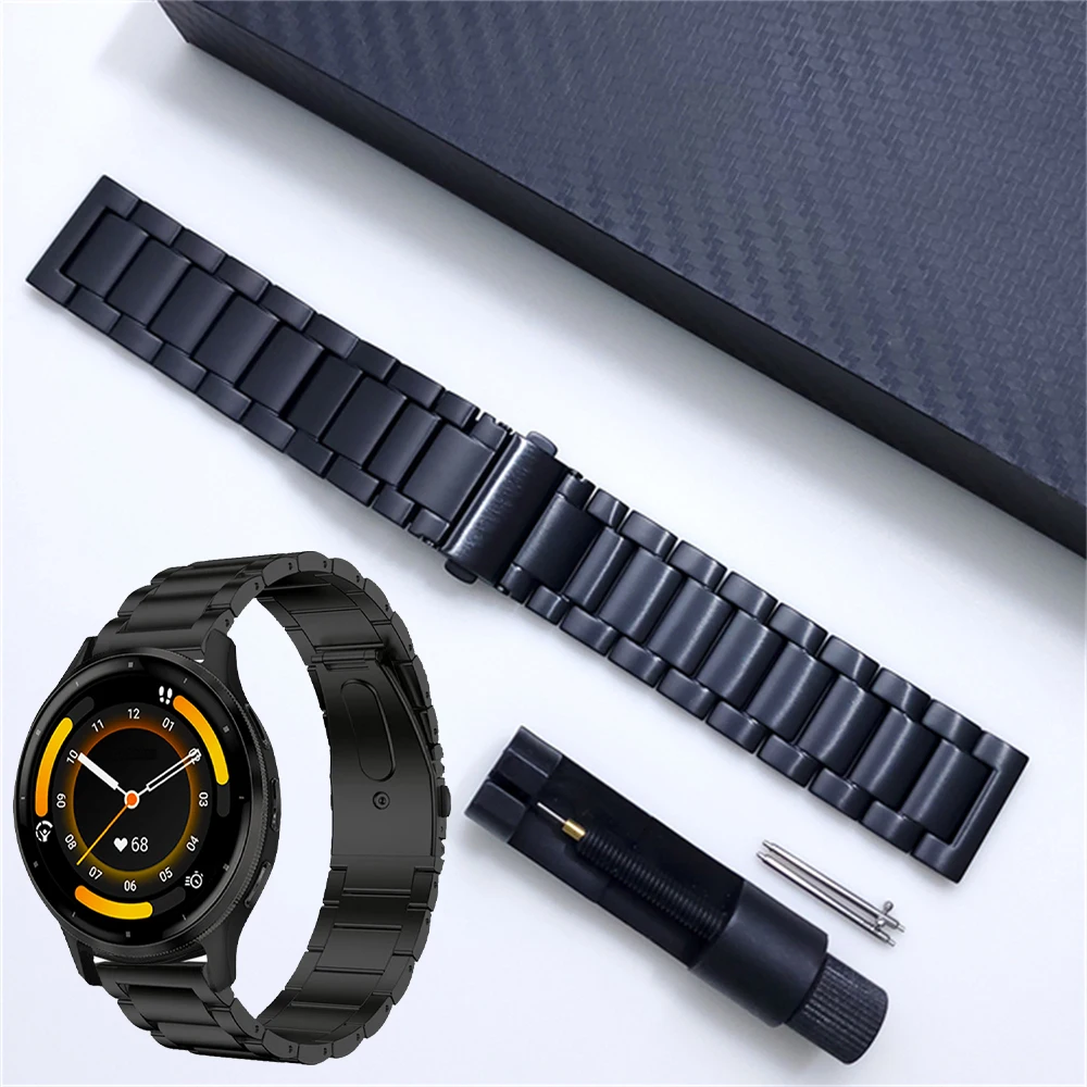 Correa de reloj de 22mm para Garmin Venu 3 2, pulsera de Metal de titanio Forerunner 265 255Music/Vivoactive 4/pulseras de repuesto activas - imagen 2