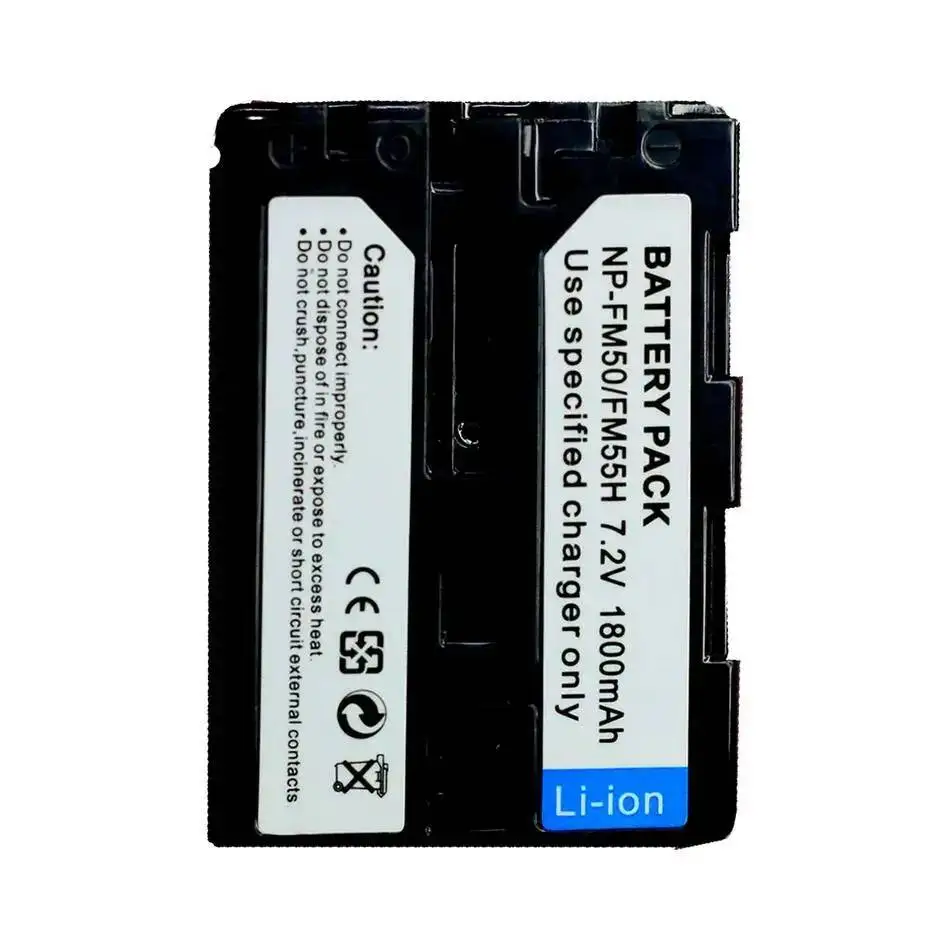 Batería de cámara para Sony FM30 FM51 QM51D QM50 A100 Dsc-F707 F717 F828 S30 S50 S70 S75 S85 Premium reemplazo NP-FM50 1800Mah - imagen 2