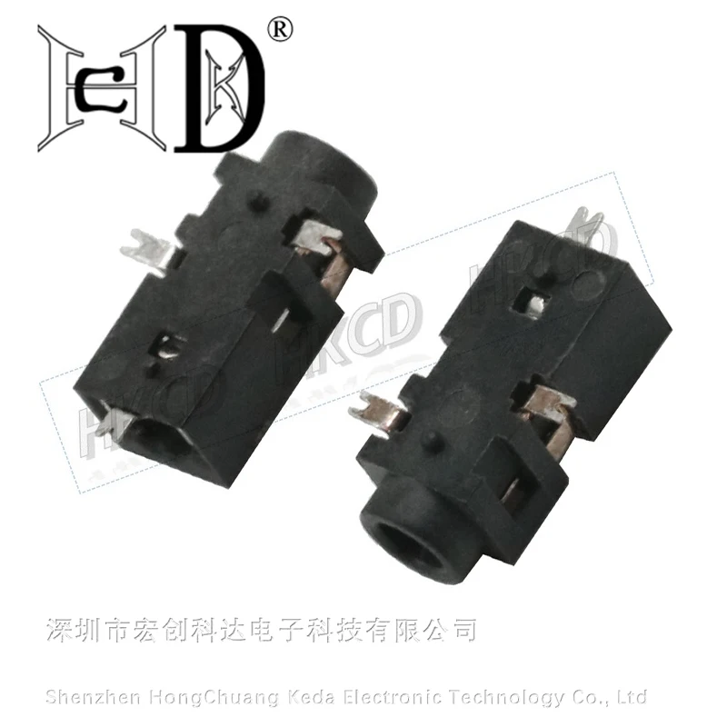 5 uds PJ-208 toma de corriente 2,5 toma para auriculares parche de 3 pies 2 pies fijos base de enchufe de 2,5 MM - imagen 5