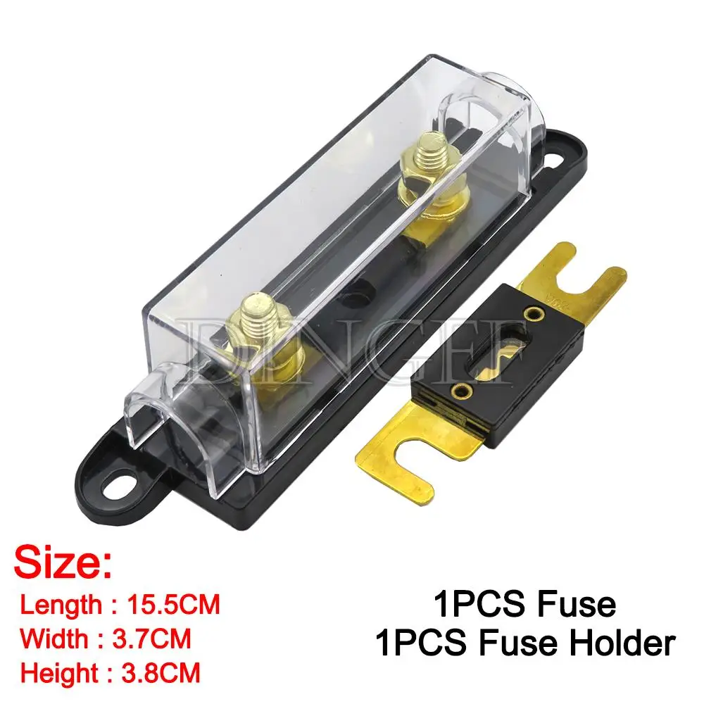 1 Juego de fusibles ANL 60 80 100 120 275 300 400 450A 500 AMP ANS, portafusibles perno, portafusibles automotrices, enlace Fusible con fusible - imagen 4