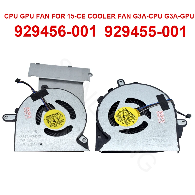 Ventilador de CPU para HP OMEN Pro 3plus G3A GPU, NFB76A05H 001 FSFA17M 929456-001 y 929455-001 DC5V 0.50A, cuatro líneas, ventilador de refrigeración