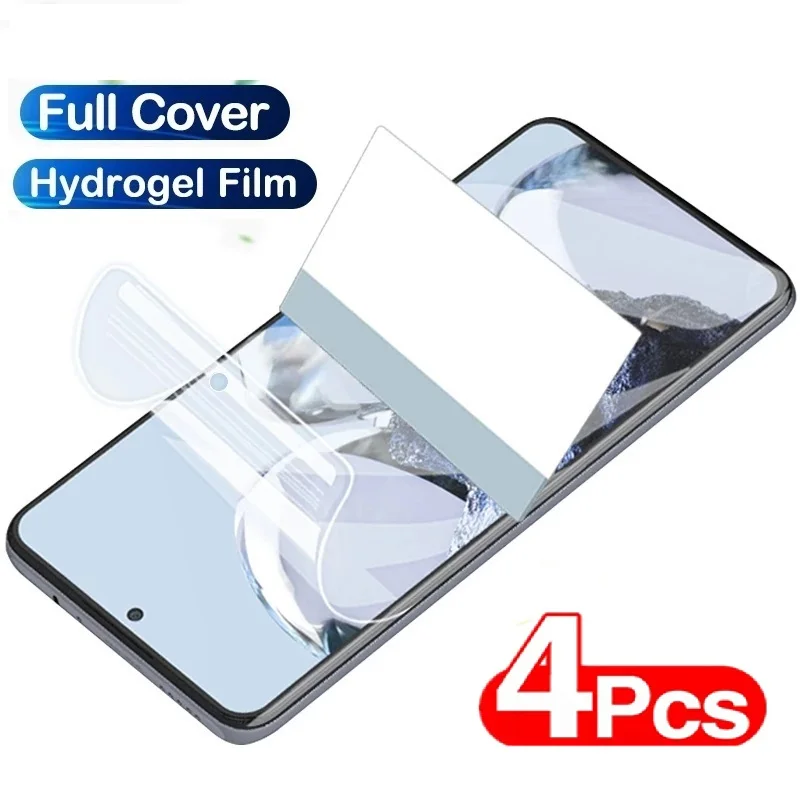 4 Uds película de hidrogel para Vivo IQOO 12 10 9 8 Z9 Lite Z9X Z8X Protector de pantalla IQOO Neo 9 9s Pro Plus