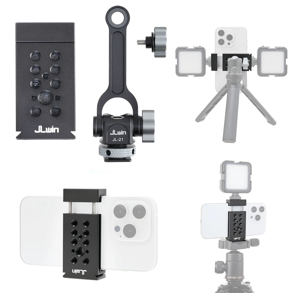 FOTGA-Clip de Metal para teléfono Akka, cabeza de trípode, soporte fijo, Volg Tik Tok, expansión de zapata fría, accesorios de grabación en vivo para Videos - imagen 3