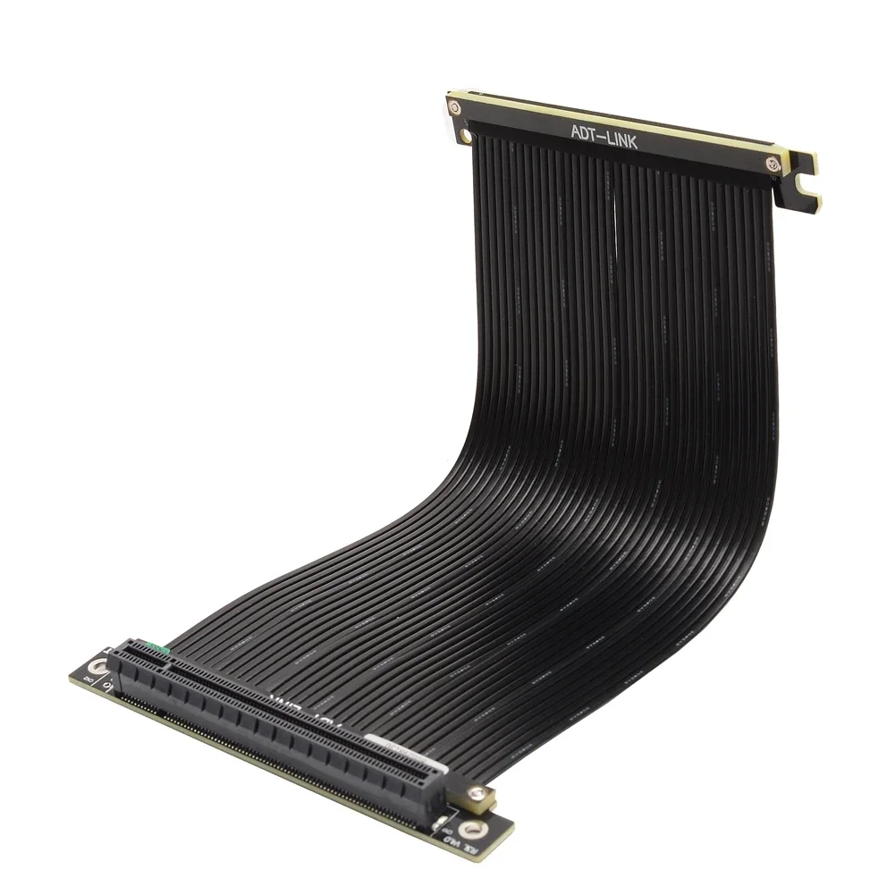 Cable de extensión de tarjeta gráfica PCIE X16 3,0 Riser RTX 3060 de velocidad completa, Cable blindado, marcha atrás única, GPU de 90 grados para chasis ATX - imagen 5