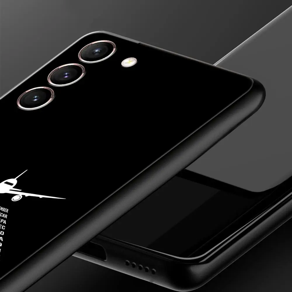 Funda de teléfono con diseño de avión Premium para Samsung Galaxy S24 S23 S22 Ultra S20 S21 FE 5G S10 S9 Plus S10E S8 S7 Edge, funda suave - imagen 3