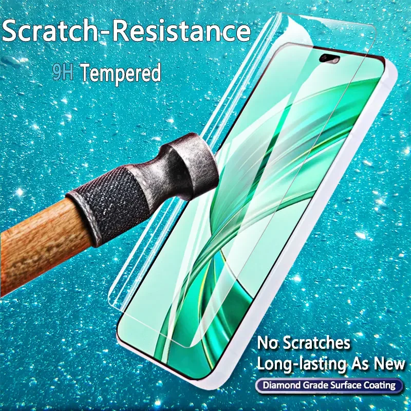 Protectores de pantalla para Honor X8b, cristal templado de 6,7 ", alta HD 9H, funda de aluminio antiarañazos, protección amigable, 1-4 Uds. - imagen 5