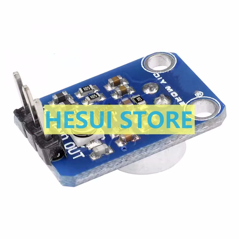 Módulo 4466 MAX4466 Placa de módulo de sensor de sonido Placa de módulo de preamplificador de micrófono Módulo de preamplificador de micrófono Azul - imagen 3