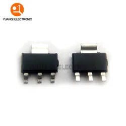 50 Uds AMS1117-ADJ SOT223 AMS1117-ADJ SOT-223 regulador de voltaje SMD nuevo IC