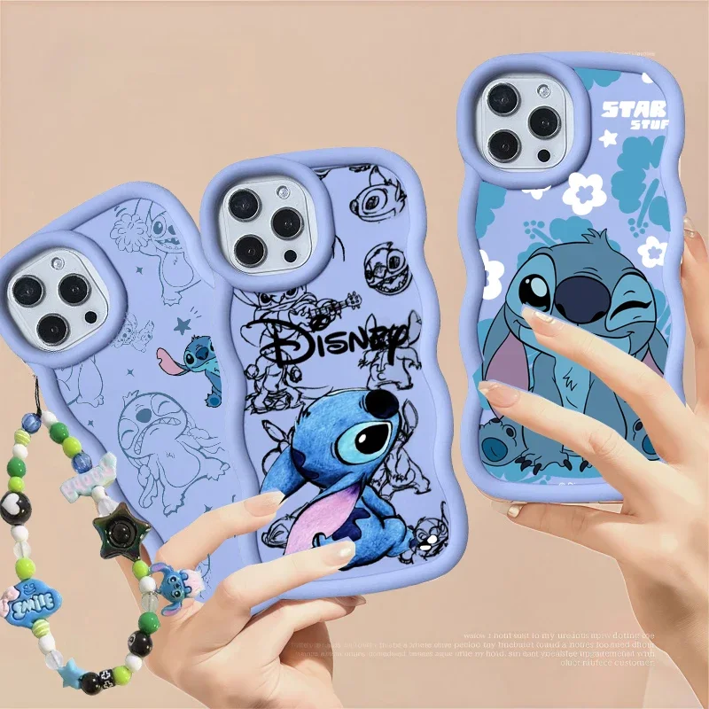 Bonita funda de cadena de pulsera de punto para Motorola G84 EDGE 60 Pro 50 Fusion 40 NEO 5G G56 G86 G75 G05 G04 G14 G55 G35 G32 G22 E14 E13