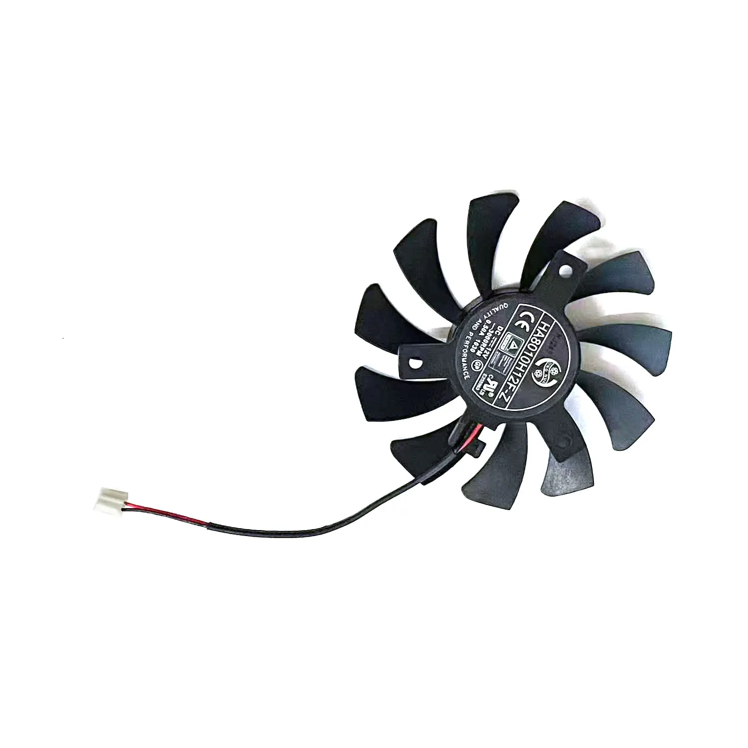 Ventilador HA8010H12F-Z GTX 1030 de 75MM y 2 pines para refrigeración de tarjetas gráficas MSI Geforce GTX 750Ti 750 N740 GTX730 GTX740 R7 250 - imagen 3
