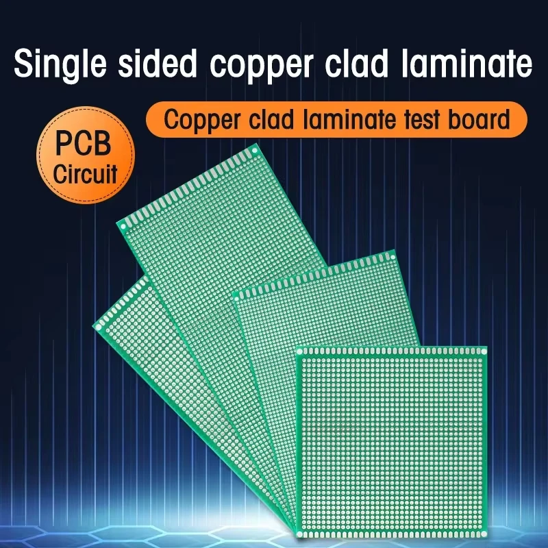 1 Uds 8x12 9x10 9x15 10x10 10x15 10x22 12x18cm placa prototipo PCB de un solo lado placa de circuito impreso DIY PCB Universal - imagen 5