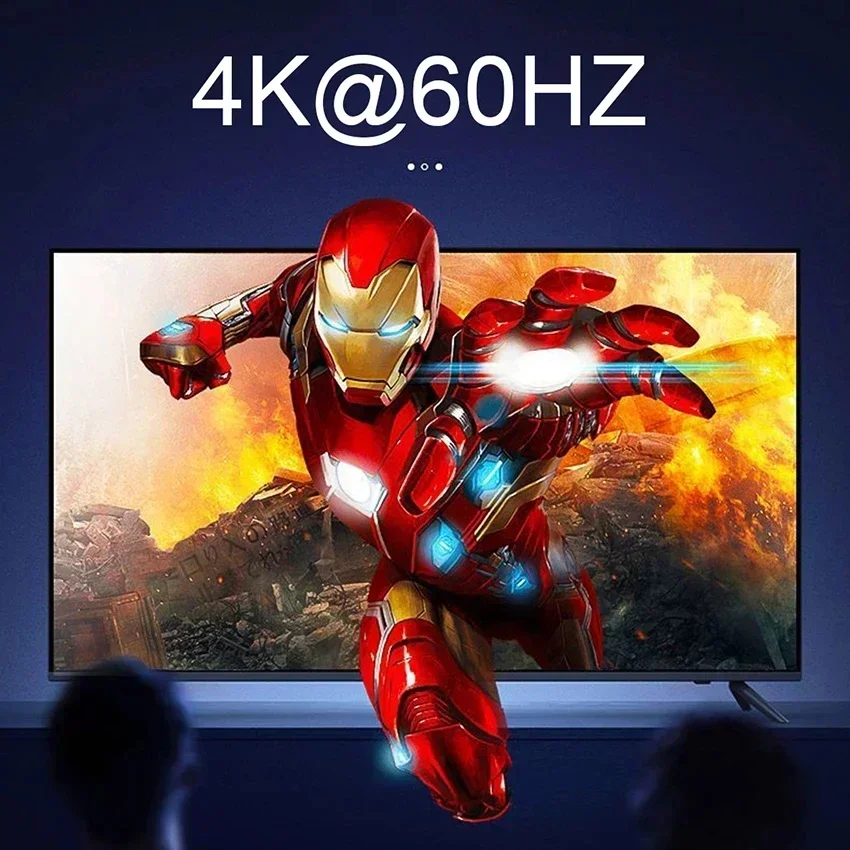 Conmutador de 2 puertos USB HDMI KVM, 4K, 60Hz, 1080p, HDMI2.0, 2x1, compatible con impresora de teclado y ratón, convertidor de vídeo de ordenador portátil a Monitor - imagen 5