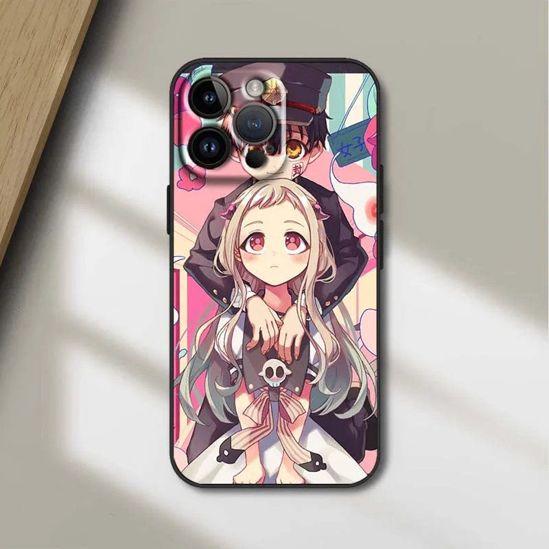 Hanako X Yashiro Cover For Apple iPhone 12 11 8 7 6 6S XS XR X SE Mini Plus Pro Max Black Phone Case - imagen 4
