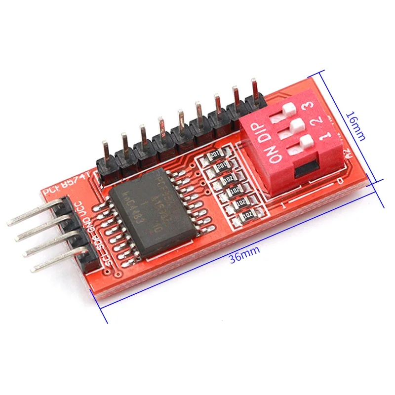 Soporte de interfaz de Puerto I2C, módulo extendido en cascada, PCF8574, PCF8574T, i/o, 10 unidades por lote - imagen 2