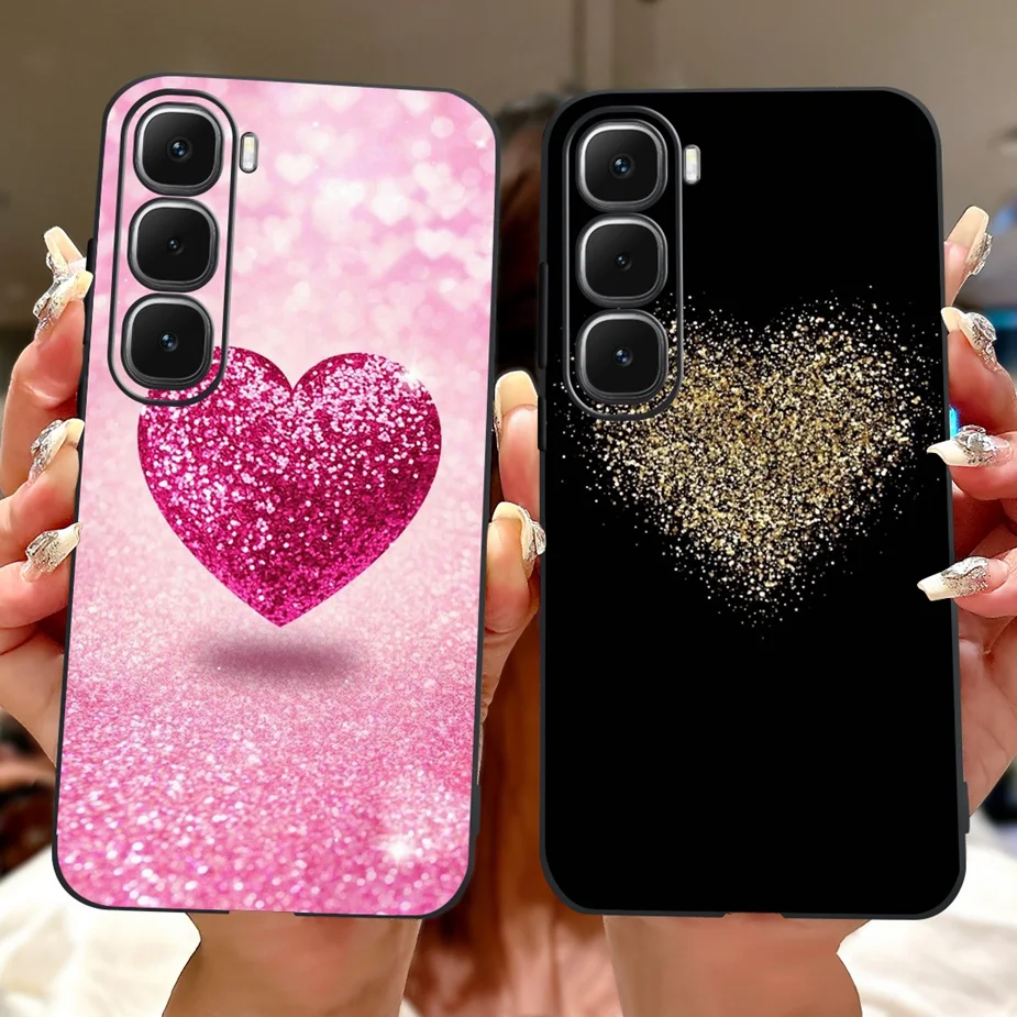 Para Infinix Hot 60 Pro Plus funda X6886 lindo amor corazón pintado cubierta suave TPU funda de teléfono para Infinix Hot 60 60i Hot60 Pro Fundas - imagen 5