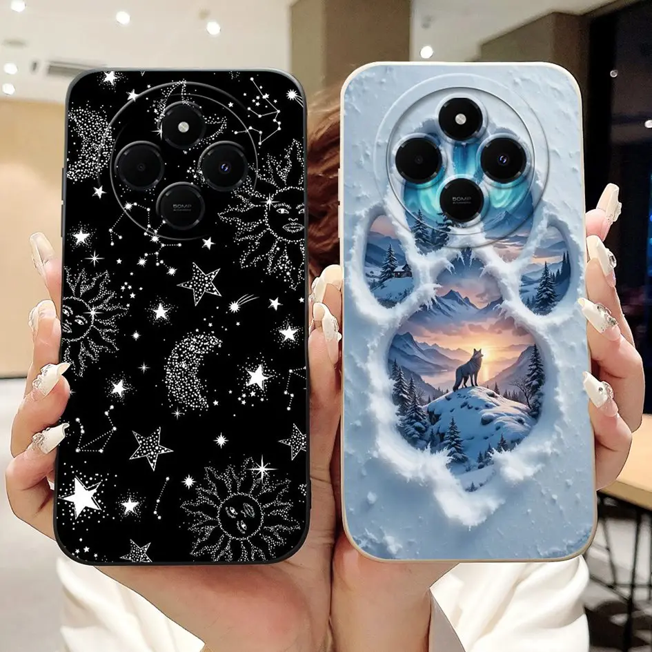 Para cubierta Xiaomi Redmi 14C A4 A3 Pro Funda de teléfono encantador conejo de dibujos animados Bowknot Funda suave para Xiaomi Poco C75 C 75 PocoC75 parachoques - imagen 3