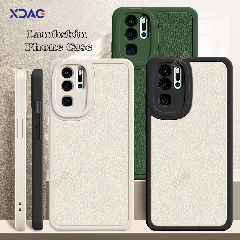 Funda de cuero suave a prueba de golpes para Huawei P30 Pro, P30Pro Lite, nueva edición, piel de cordero, trasera, Original, fundas para teléfono - imagen 5