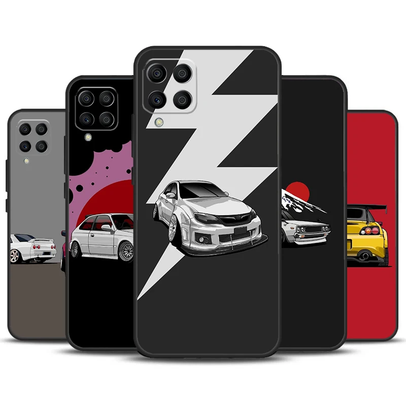 Funda de coche JDM para Samsung Galaxy M13, M33, M53, M20, M30s, M31s, M12, M32, M52, M11, M31, M51, M14, M34, M54