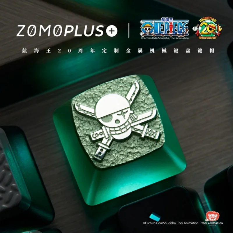 Zomoplus-teclas de Metal personalizadas de una pieza, accesorios de teclado mecánico personalizados originales, Luffy Zoro - imagen 4