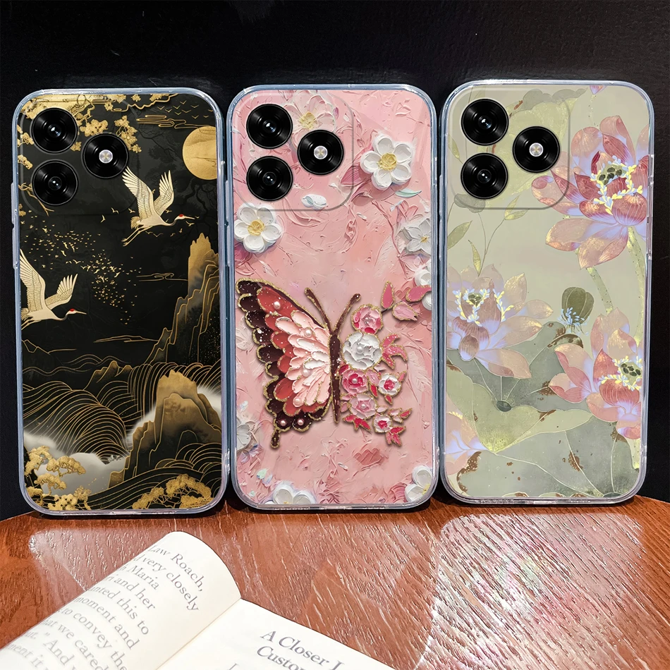Para Honor X5C X5B Plus X5 Funda varios estilos suave TPU Funda trasera de silicona transparente para teléfono Honor X 5c Funda ligera anticaída - imagen 5