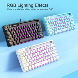 AULA F3061 – Teclado Gaming RGB 60% de Membrana USB
