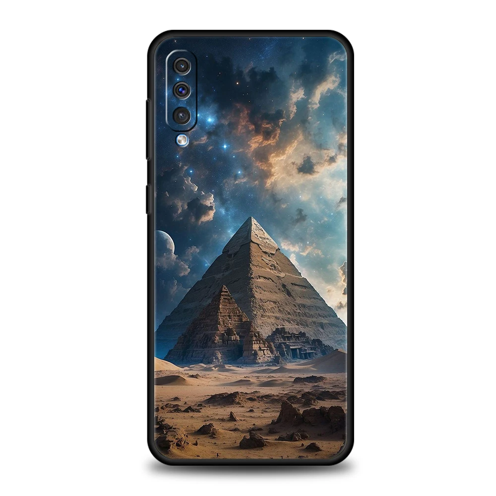Funda piramidal de Dios egipcio de Egipto para Samsung A56 A36 A26 A24 A16 A14 A12 A32 A50 A70 A20E A20S A22 A34 A54 A42 A52 5G A06 - imagen 2