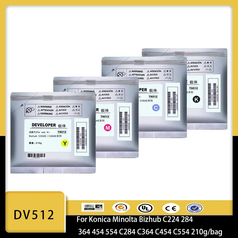 Polvo desarrollador DV512 C224 C284 para Konica Minolta C224 284 364 454 554 C284 C364 C454 C554 C554e importación de alta calidad