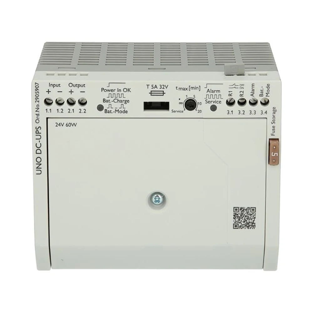 Nuevo 2905907   UNO-UPS/24DC/24DC/60W UNO DC-UPS 24VDC 0.8Ah para fuente de alimentación ininterrumpida Phoenix - imagen 3