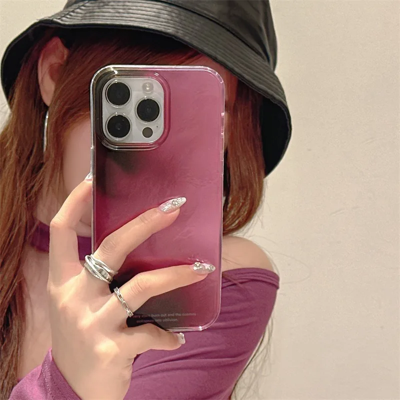 Funda de teléfono con patrón de vórtice degradado, color negro y morado, Simple, para iPhone 14, 15, 16 Pro Max, 11, 12, 13, XS, XR X, 7, 8, Plus, funda suave de silicona - imagen 3