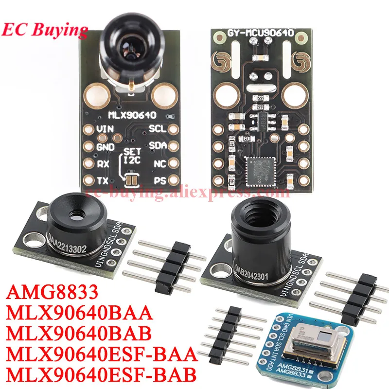MLX90640BAA MLX90640BAB MLX90640 GY-MCU90640 IR 32*24 matriz de puntos Sensor de matriz de temperatura infrarroja módulo de cámara térmica AMG8833 - imagen 2