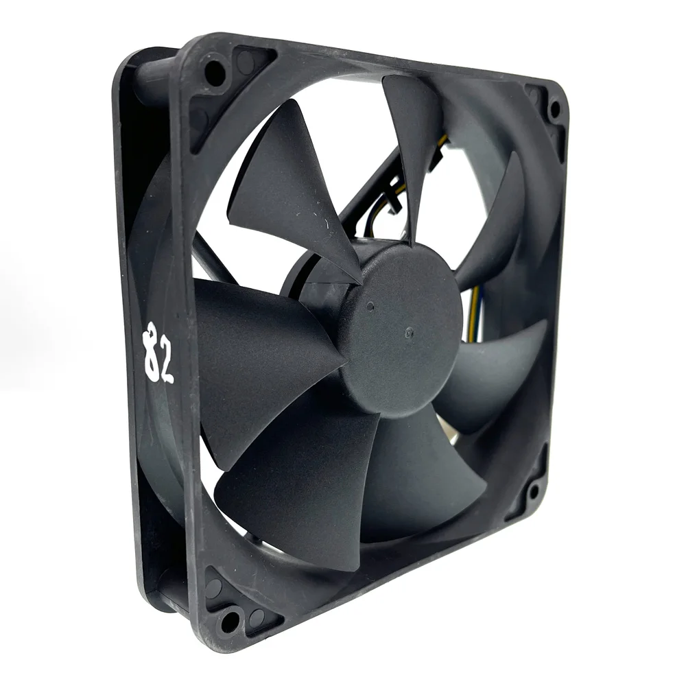 SAB4B2U-ventilador de refrigeración por agua, bloque de agua PWM de 120mm, 12cm, 120x120x25mm, rodamiento de bolas Dual de 12V, 2700RPM, para ventiladores Apistek - imagen 3