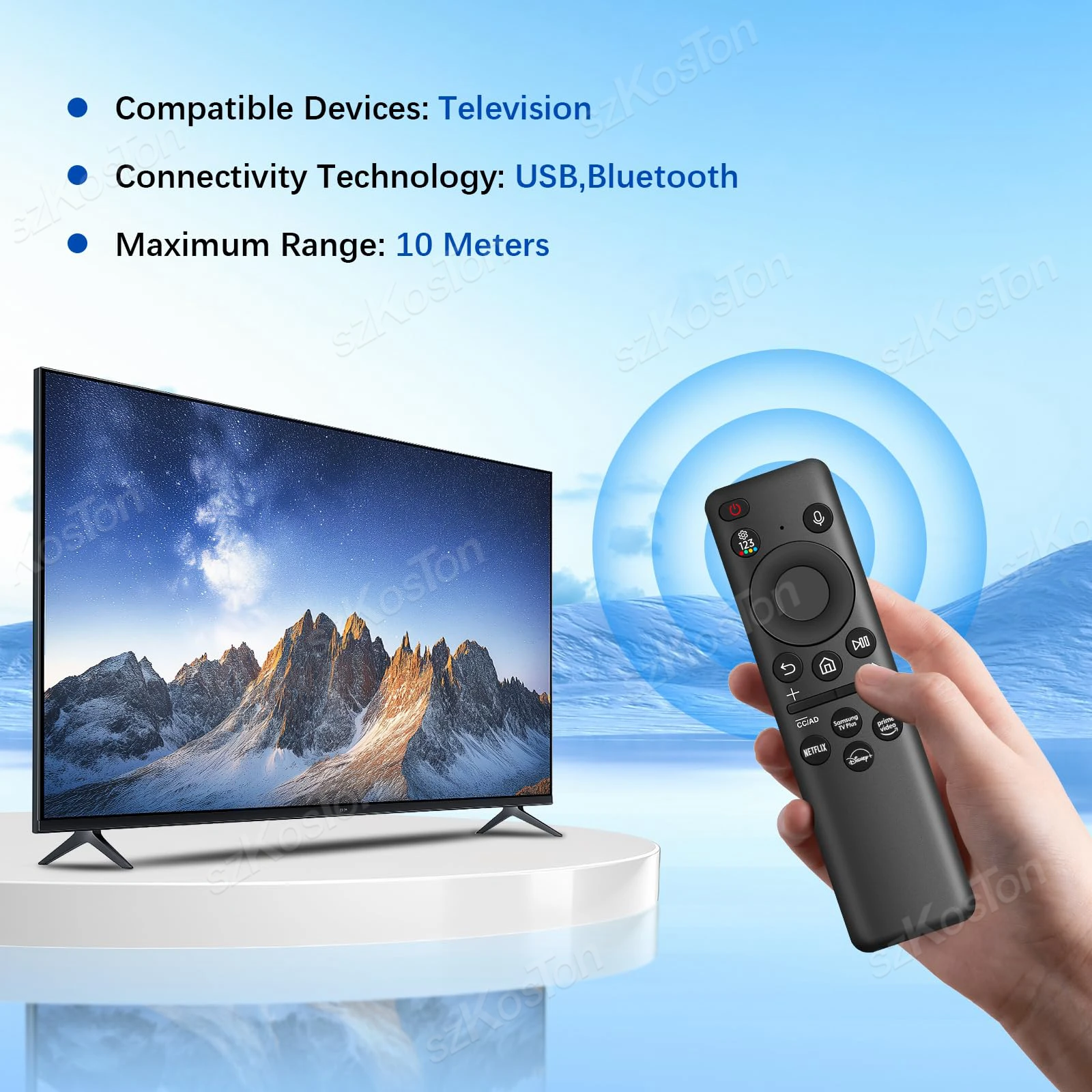 Reemplazo remoto por voz Solar para Samsung TV, mando a distancia recargable de BN59-01432A para televisores inteligentes Samsung Neo QLED 8K HDR - imagen 4