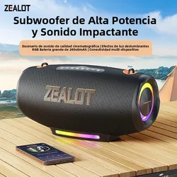 ZEALOT-127 100W subwoofer portátil altavoces Bluetooth tarjeta TF estéreo envolvente para exteriores altavoz impermeable caja de sonido inalámbrica