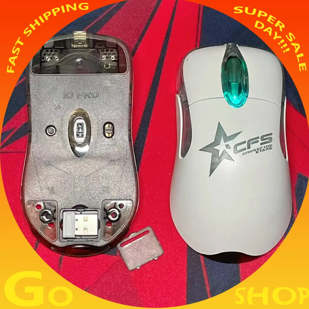 Nuevo IO1.1 Pro ratón inalámbrico 2,4g RGB accesorio de ordenador para ordenador portátil de escritorio Pc textura brillante mate Usb Gaming ratón personalizado