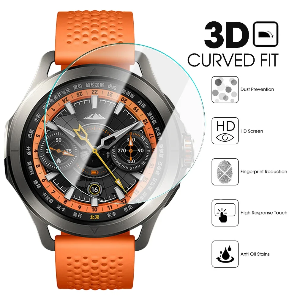 Protectores de pantalla de vidrio templado para reloj inteligente Xiaomi S4, películas protectoras HD antiarañazos para Mi Watch S4 Sport - imagen 2