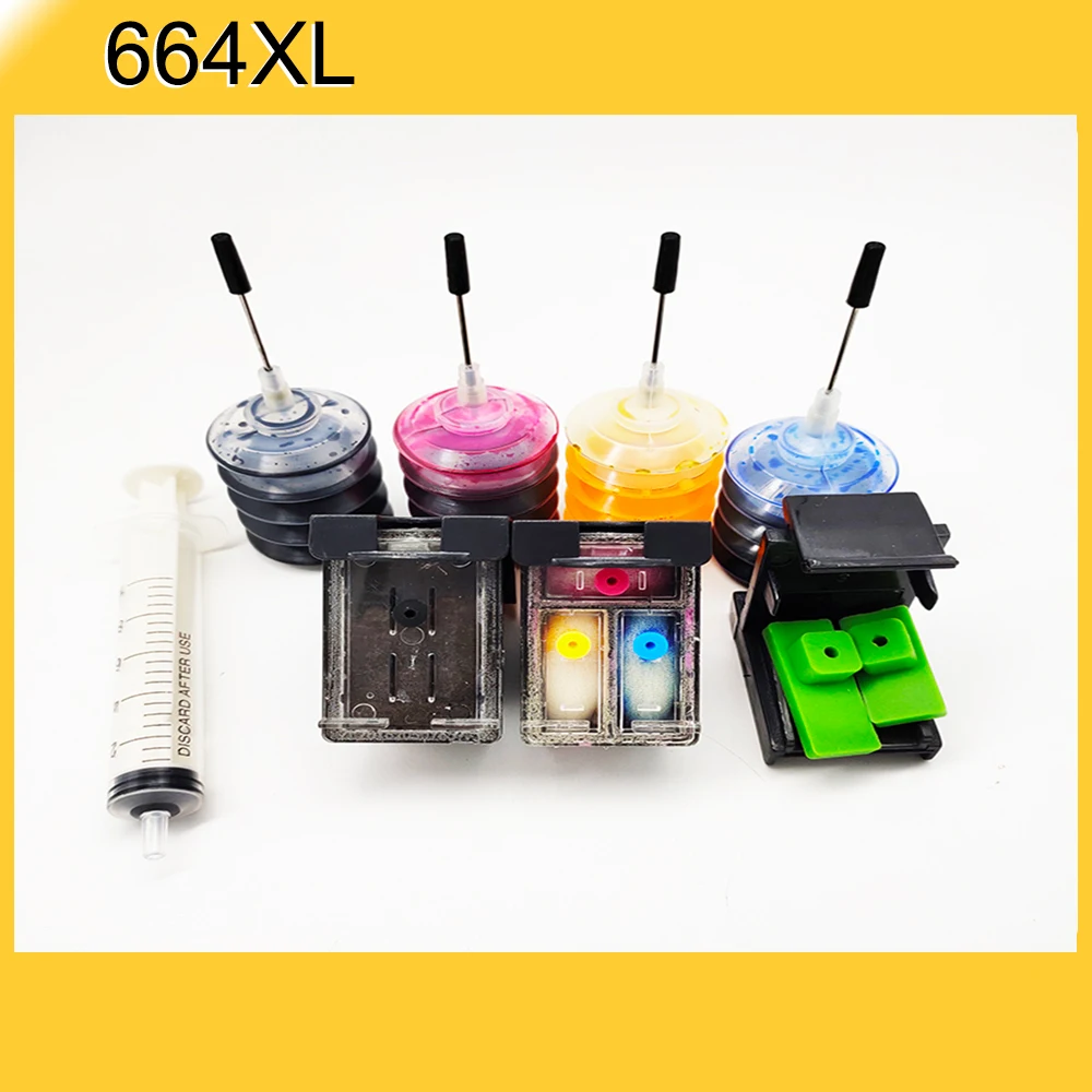 Einkshop-cartucho de tinta para impresora HP 664, accesorio para HP 664, 664XL, Deskjet Ink Advantage 2675, 2676, 2677, 1115, Deskjet 1118, 2135, 2678 - imagen 2