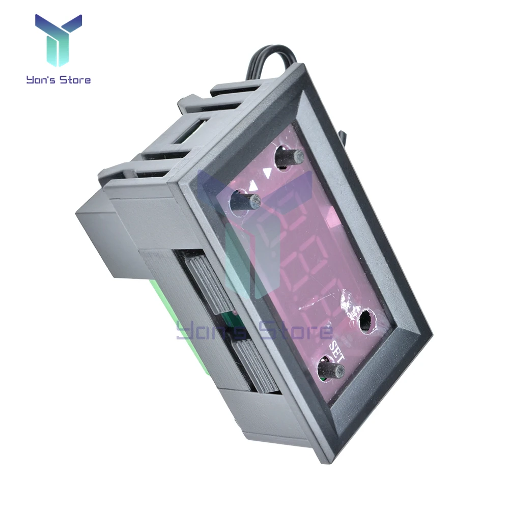 W1218 DC 12V pantalla LED roja y azul termostato Digital regulador de temperatura para termostato de incubadora con sonda NTC - imagen 4