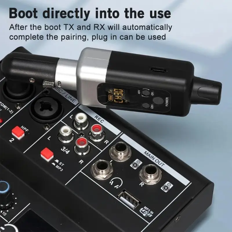 Transmisor y receptor inalámbrico 48Khz, micrófono Digital con cable para accesorios micrófono dinámico K1KF - imagen 2