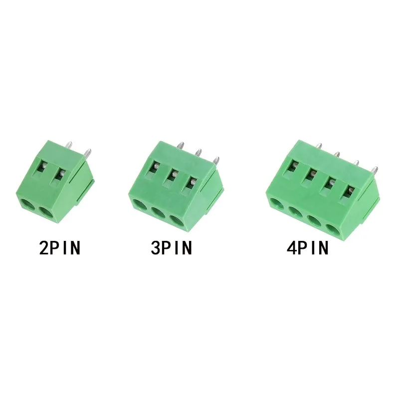 Conector de bloque de terminales de tornillo de montaje PCB, paso de 5,08mm, 0,2 ", 2P, 3P, 4P, terminales de 300V, para Cable de 22-14AWG 10A, 50 piezas, KF128 - imagen 4