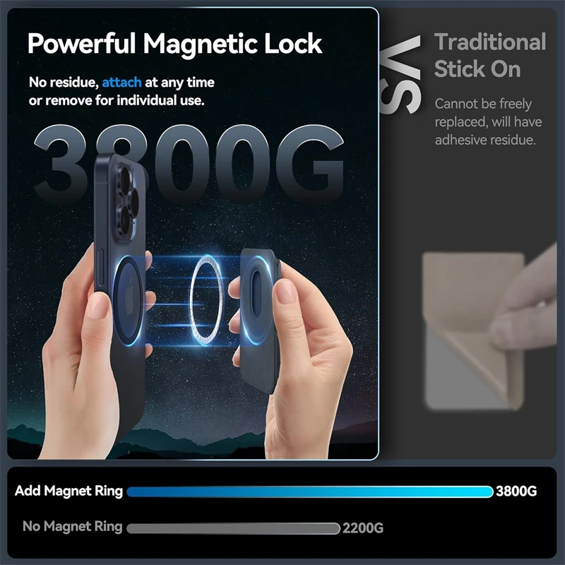 Funda con tarjetero de cuero magnético FineWoven para Magsafe IPhone 15 Pro Max 16 Plus, accesorios de cubierta segura para Mac de tejido fino - imagen 4