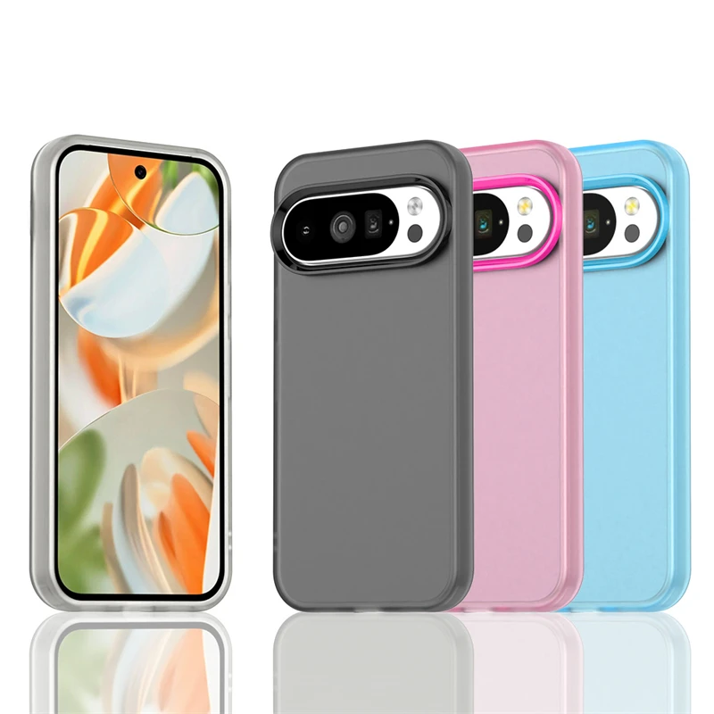 Funda transparente esmerilada para Google Pixel 10 Pro, funda protectora de silicona mate Simple TPU Pixel 10 Pro, funda Pixel 10 Pro - imagen 2