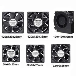 YOUNUON Ventilador EC Axial 60/80/90/120 mm con tornillos y parrilla
