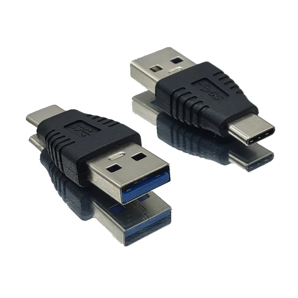USB 3.1 Tipo C Macho a USB 3.0 Macho Adaptador Conector Adaptador USB 3.0 SuperSpeed Negro